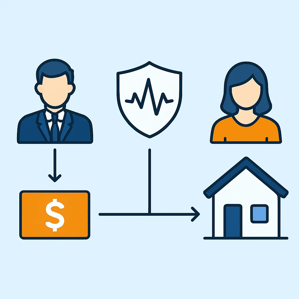 전세보증금반환보증 작동 원리 설명도