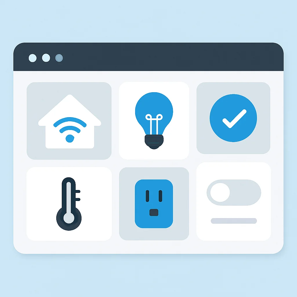 다양한 스마트 홈 기기와 자동화가 설정된 Home Assistant 대시보드 화면
