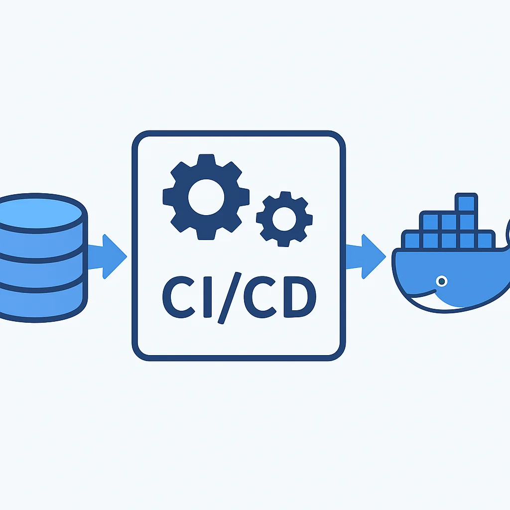 Docker 통합 CI/CD 파이프라인 다이어그램