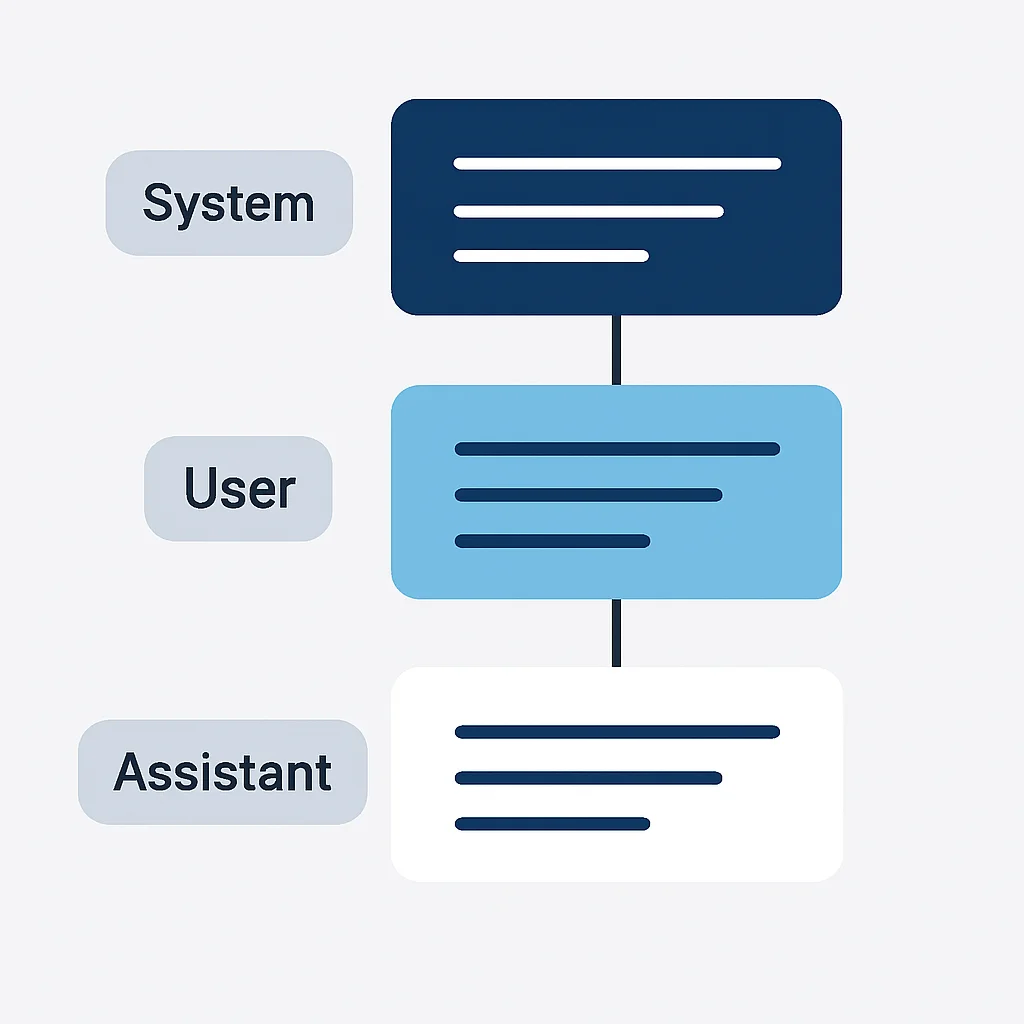 ChatGPT API 메시지 파라미터 구조 예시