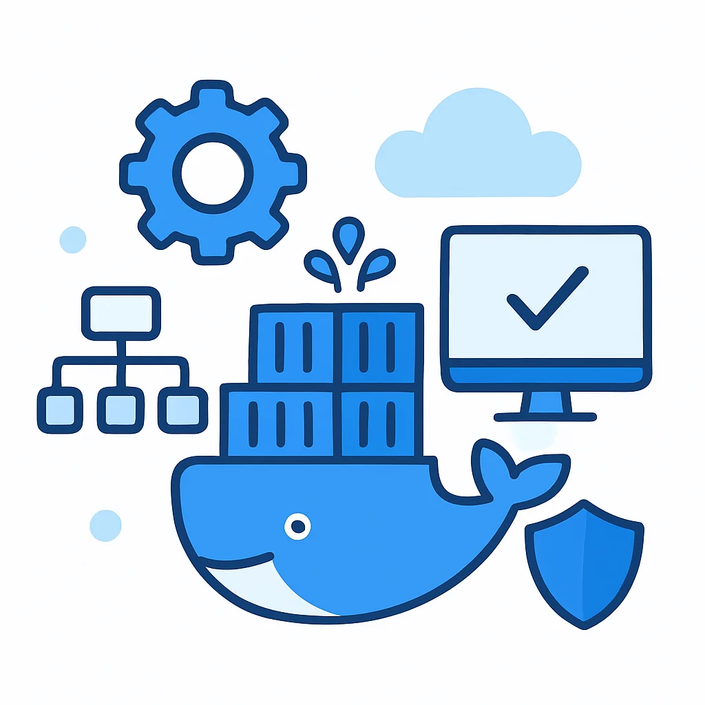 Docker Compose를 활용한 백엔드 개발 환경 이점 다이어그램