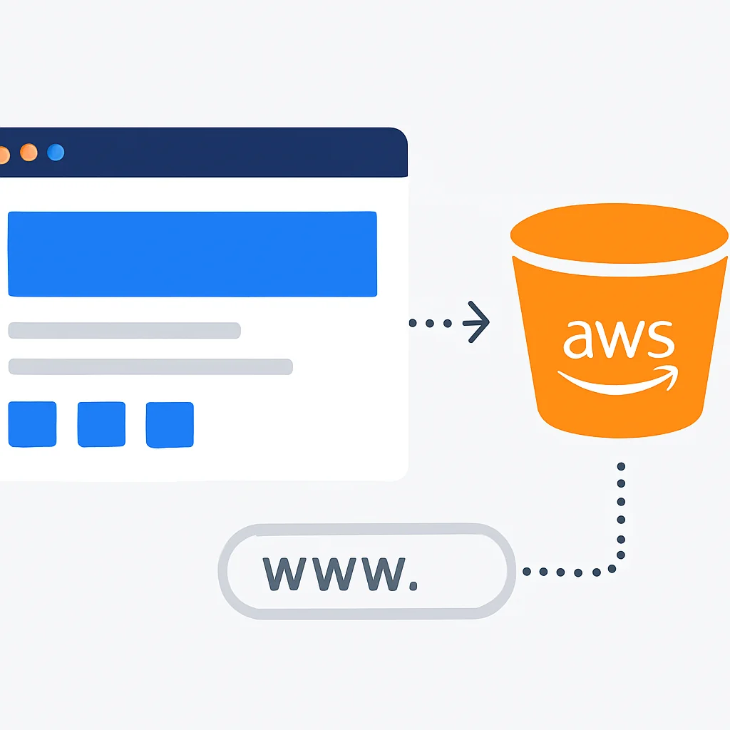 AWS S3에 커스텀 도메인으로 배포된 정적 웹사이트 예시