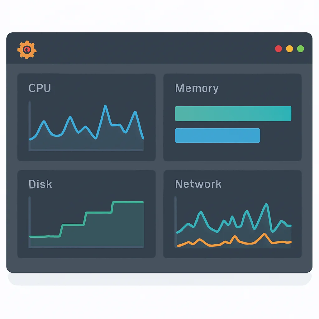 Grafana 서버 모니터링 대시보드 예시