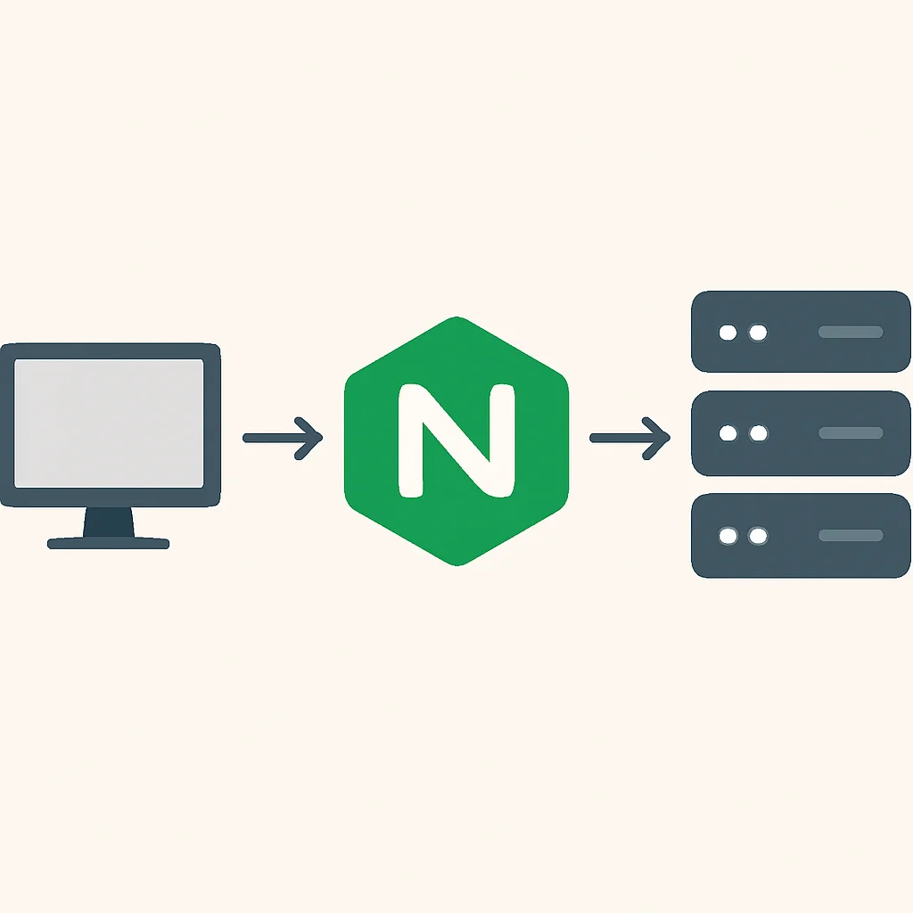 Nginx 리버스 프록시 아키텍처 다이어그램