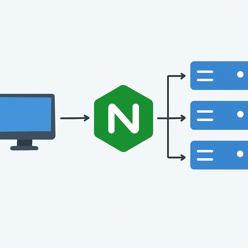 Nginx 리버스 프록시 아키텍처 다이어그램 (백엔드 서버 포함)