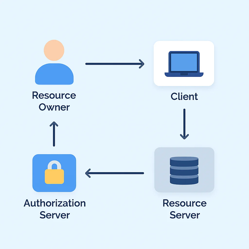 OAuth2.0 역할 구성도