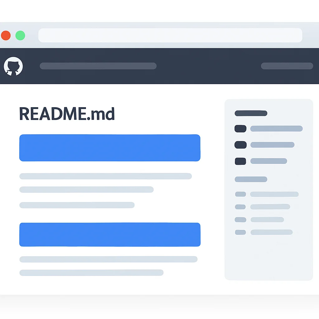 잘 문서화된 GitHub 리포지토리의 README.md 파일 스크린샷