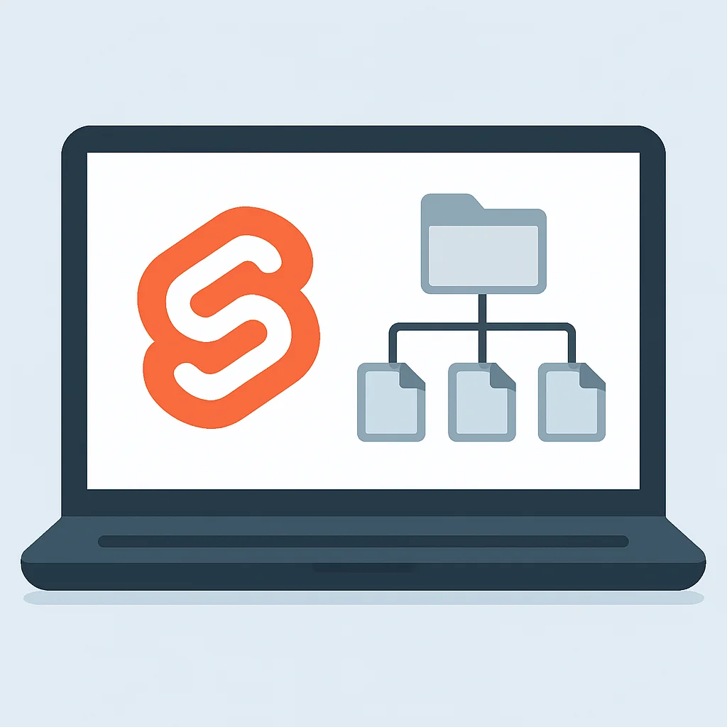 SvelteKit 파일 시스템 기반 라우팅 구조 예시