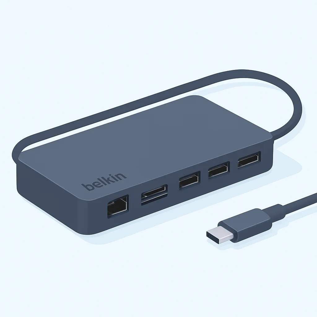 Belkin 11-in-1 USB-C 멀티포트 독의 포트 구성과 디자인