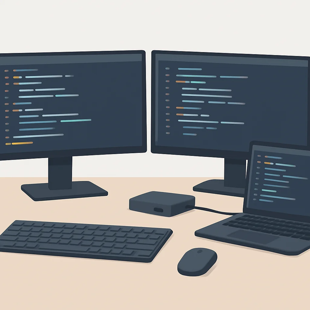 개발자의 멀티모니터 작업 환경과 USB-C 독