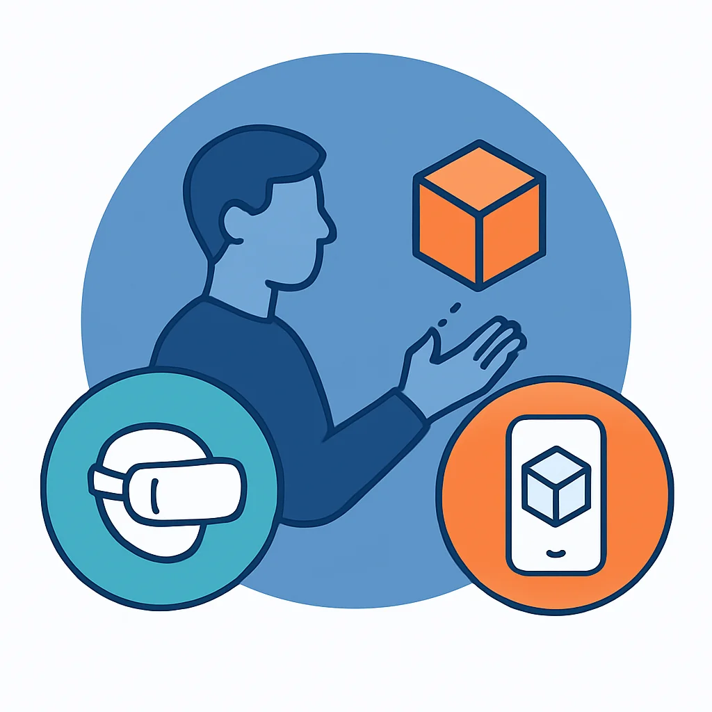 VR, AR, 공간 컴퓨팅의 관계도