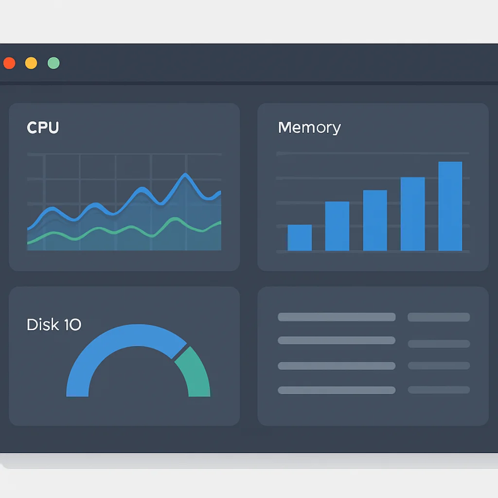 Grafana 서버 모니터링 대시보드 예시