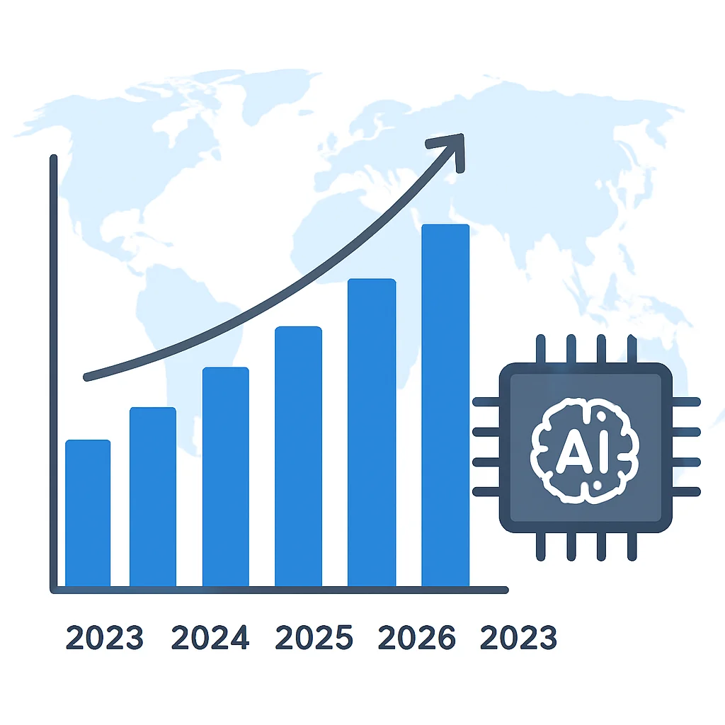 엣지 AI 칩 시장 규모 성장 전망 (2023-2028)