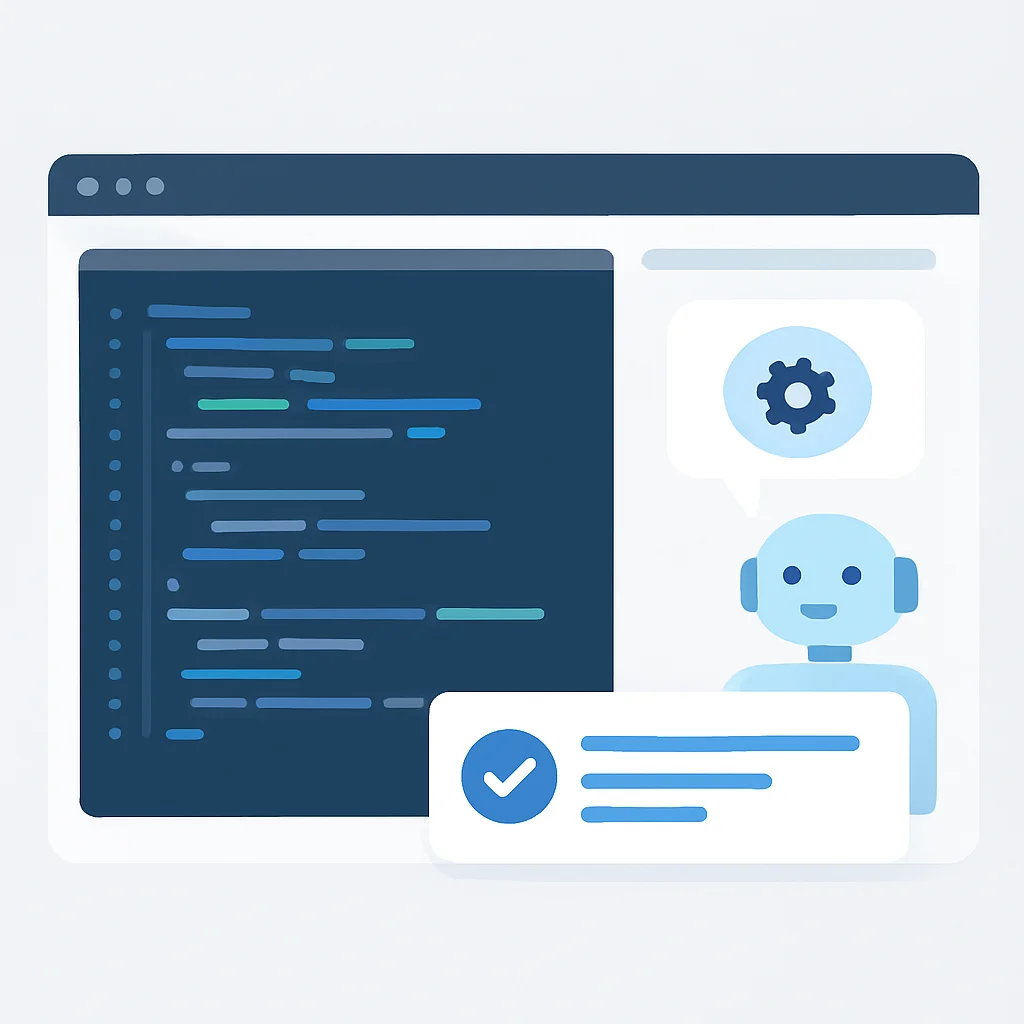 AI 에이전트 통합 IDE UI 목업