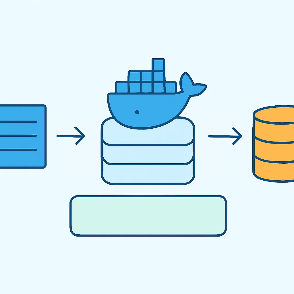 Docker 볼륨과 데이터 영속성 개념도