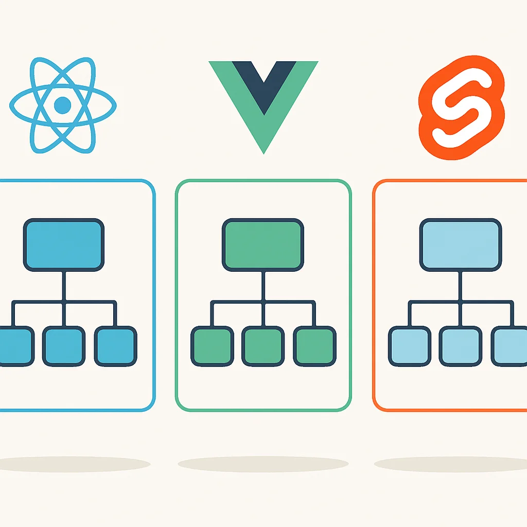 핵심 분석 1: React, Vue, Svelte의 아키텍처 비교