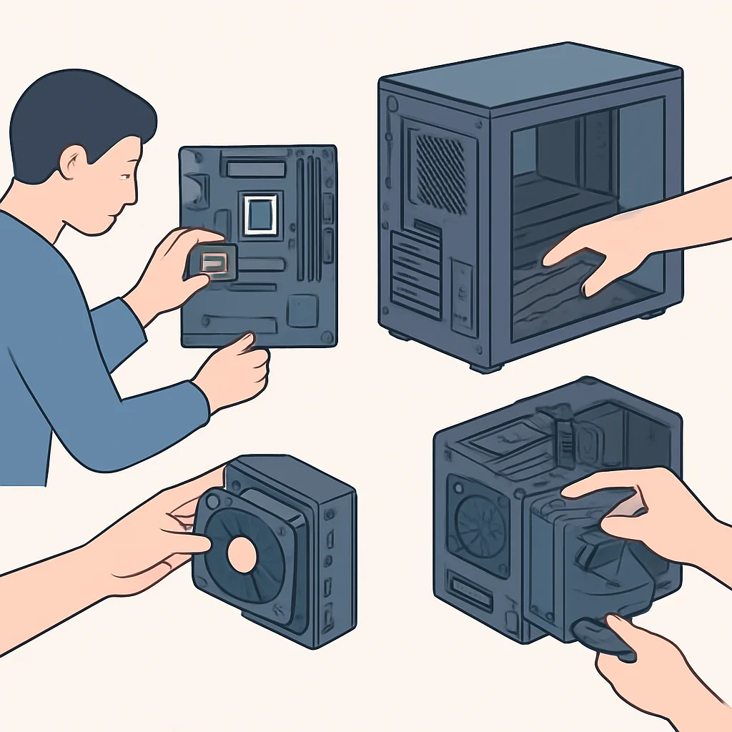 실전 활용: 단계별 PC 조립 과정 (초보자도 쉽게)